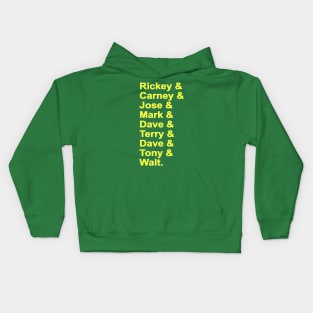 The great A's offense back in the day with the Bash Brothers Kids Hoodie